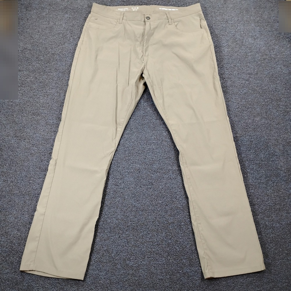 Desert Dunes Hiking Pants Mens 38x32 Olive Green Nylon Outdoor Performance